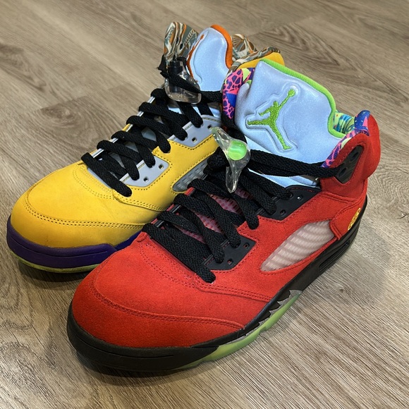 Retro Jordan 5 “What The” Size 8.5 Men’s - Lightly Worn, Authentic NO BOX - Picture 5 of 7